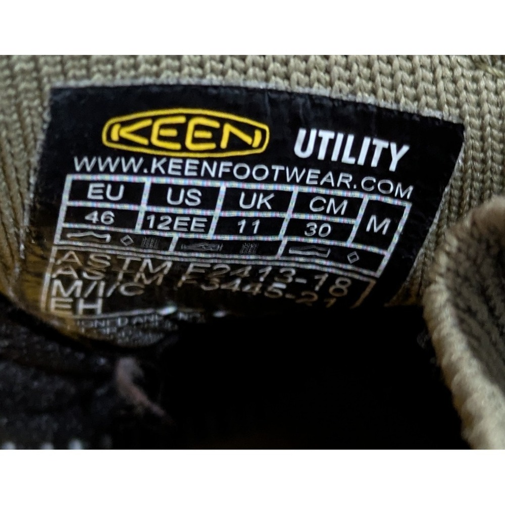 Mens KEEN Utility Arvada Shift Composite Toe Green Work Shoes F2413-18 Size 12 - Picture 7 of 7